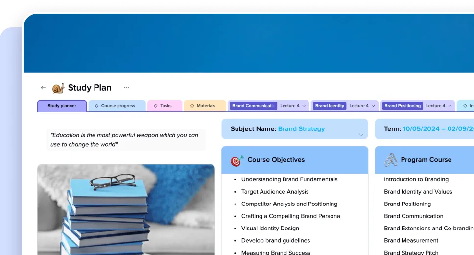 Education template preview